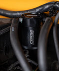 Ford Bronco 2.3L Catch Can 21-22 All Aluminum 6061 Construction installed with OEM Style Quick Disconnect Fittings