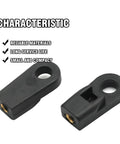 Outboard Control Box Cable End Connectors Two Pack No Brainer Replacement ABS Copper For Suzuki 3300C, black connectors