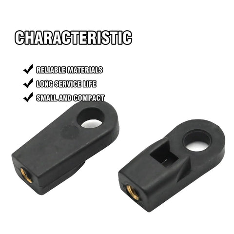 Outboard Control Box Cable End Connectors Two Pack No Brainer Replacement ABS Copper For Suzuki 3300C, black connectors