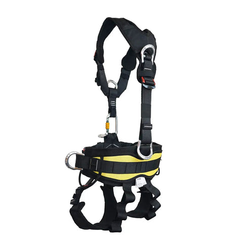Full Body Climbing Harness With Inverted Capability, Thickened Waist Cushion, Five Gear Rings For Any Angle, CE Certified And EN361 EN358 EN813, 22kN Breaking Strength, Ideal For Tree Work, Rock Climbing, Mountaineering, And Rescue At Height