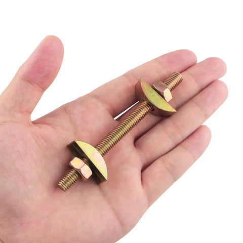 Rock Solid No Sweat M8x100mm Countertop Connectors Heavy Duty Table Top Fasteners For Butcher Block Beds And Custom Reception Desk Joints With Durable Steel Hardware