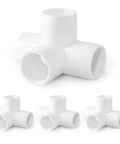 4 Way PVC Pipe Fittings 3/4 Inch White SCH40 Furniture Grade Connectors Elbow Corner Side Outlet Tee For DIY Cubes And Projects