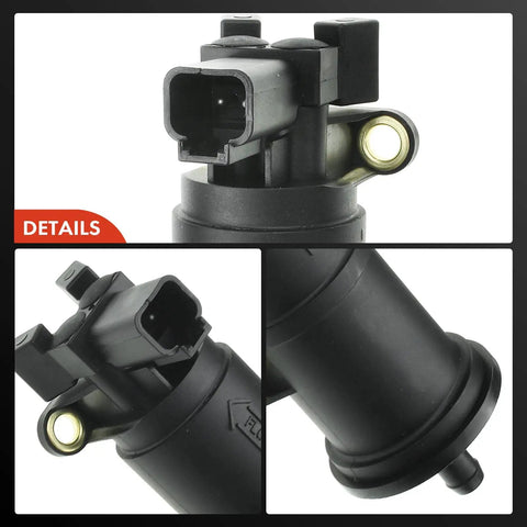 Beefed-Up Heavy Duty External Diesel Electric Fuel Pump For Dodge Ram 2500 And Ram 3500 2002 2003 2004 5.9L V6 With 34 Gallon Tank Lift Transfer Pump Replacement E7230, close-up detail showing connectors and valves