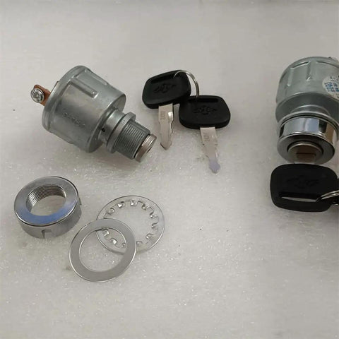 JWDAWN 2Pk JK404C Ignition Switch Key For Electric Forklift Trailer Caravan Pallet Truck showing switch, keys, hardware components.