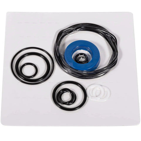 Floor Jack Seal Replacement Kit With O Ring For 3 Ton And 3 And A Half Ton Hydraulic Jacks Compatible With Sears Craftsman MVP And G 493LWM Rebuild Kit Includes All Seals For Complete Hydraulic System Rehab on white background