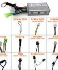 L-faster 8-inch scooter hub motor with ultrathin brushless design and regenerative braking; controller with wiring