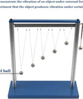 Hands On Pendulum Resonance And Forced Vibration Demonstrator for Physics Experiments with steel balls and pendulum frame.