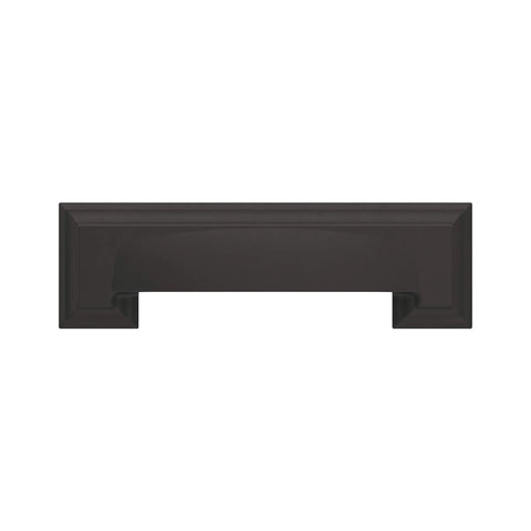 Matte Black Cup Pull Cabinet Hardware 3 Inch and 3-3/4 Inch Center-to-Center Distances 76mm and 96mm Drawer Pull 1 Pack Traditional Style