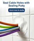 Heavy Duty Waterproof Sealant Clay Killing Drafts Smooth As Butter Moldable Putty sealing cable holes in wall.