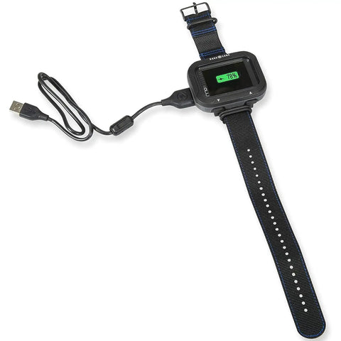 I770R Dive Computer With USB And Bluetooth, Watch Style Design, on charging with strap, digital compass, color TFT screen