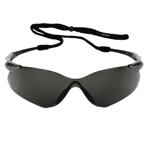 Nemesis VL Frameless Safety Sunglasses With No Brow Design For Wider Peripheral View UV Protection Scratch Resistant Smoke Lenses