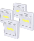 Super Bright Battery Operated Closet Light 200 Lumen COB LED Tap Lights Stick Anywhere Four Pack