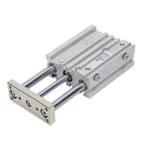 Heavy Duty Pneumatic Air Cylinder Three Rod Aluminum Alloy Build Double Action Mechanical Transmission Device For Industrial Systems