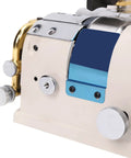 Close-up of Leather Skiving Machine 1200RPM Electric Heavy Duty Cast Iron Thinning Tool for Leather Felt and Plastics Industrial Peeler