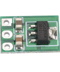 Top Shelf Step Down Voltage Converter Module For Lithium Battery Systems And Diy Electronics Projects Featuring Smooth Ldo Regulation and Dead Simple Plug And Play Operation, green PCB with components.