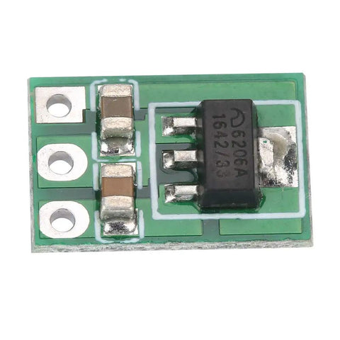 Top Shelf Step Down Voltage Converter Module For Lithium Battery Systems And Diy Electronics Projects Featuring Smooth Ldo Regulation and Dead Simple Plug And Play Operation, green PCB with components.