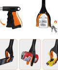 43-inch foldable grabber tool with magnets lifting various objects