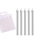 10-piece Amonk glass drill bit set with 6mm carbide tips and 1/4-inch round shanks in a plastic box