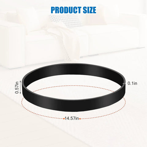 Two Pack Heavy Duty Vacuum Belts For PowerForce Helix And CleanView Rewind Upright Bagless Vacuums Fits Models 3313 3332 3334 3335 3533 3534 3536 3674 3675 3676 36762 Part 3031120 Style 7 9 10 12 14 Durable And Easy Install, black belt 14.57in x 0.57in