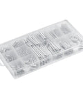 Ultimate 200 Piece Spring Assortment Kit with 20 Sizes Featuring Durable Extension And Compression Springs Plus Sturdy Plastic Box For Home DIY Repairs Vehicle Maintenance And Appliance Fixes clear organizer case