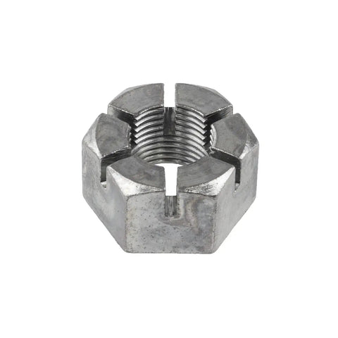Heavy Duty Flat Wheel Castle Nut 5/8 Inch 18 Threads Straight Up Reliable Auto Hardware For Your Rig And Daily Driver Precision Made American Shop Spec Upgrade