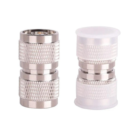 2 Pack 50 Ohm N Type Male Connectors For Coax Cable, Your Go-To Low Loss And Low SWR Connectors, brass copper, teflon insulator