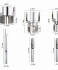 8-Piece Pipe Chamfering And Extractor Combo Set For 1/2 To 1 Inch Conduits With Heavy Duty Screw Remover Internal External Plastic Tube Threader Kit Plus Work Gloves Plumber Tapes For Smooth Fixes, three metal heads