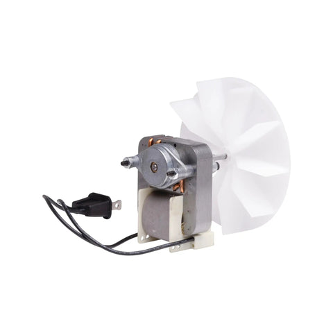 Universal Bathroom Exhaust Fan Motor Kit Replacement for Broan Nutone C01575 50 CFM 120V with blower wheel, side view