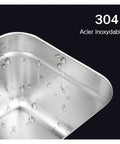 Close-up of the stainless steel 304 tank of the Top Notch Digital Ultrasonic Cleaner Bath For Jewelry Glasses.