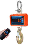 Beefy 3000kg Digital Crane Scale with Remote, waterproof industrial hanging scale, rechargeable, 0.5kg division, shackle and hook visible