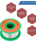 Lead Free Solder Wire 1.2mm 100g Rosin Flux Core For Electronics Pro Grade Sn99 Ag0.3 Cu0.7 No Clean spool for electronics use