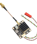 Long Range 5.8GHz FPV VTX with switchable 250mW 500mW 1000mW 2000mW output, built-in microphone, OSD Smart Audio, MMCX, UART