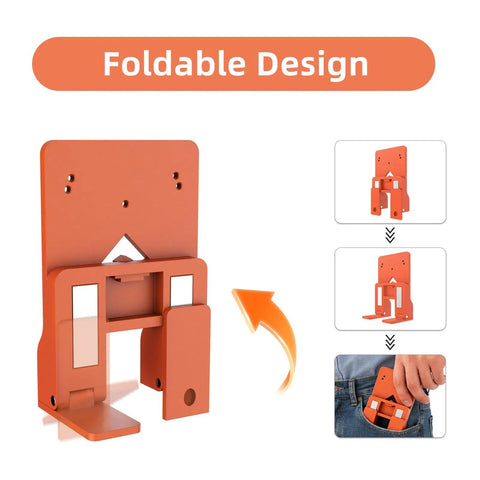 Foldable Two In One 35mm Concealed Hinge Jig With Magnetic Positioning Stopper And Gap Adjuster For Cabinets, easy portability.