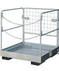 Heavy Duty Forklift Safety Cage And Man Basket With 1150 Lb Capacity Built Different Rock Solid Rig For Indoor Or Outdoor zinc coated mesh with foldable frame
