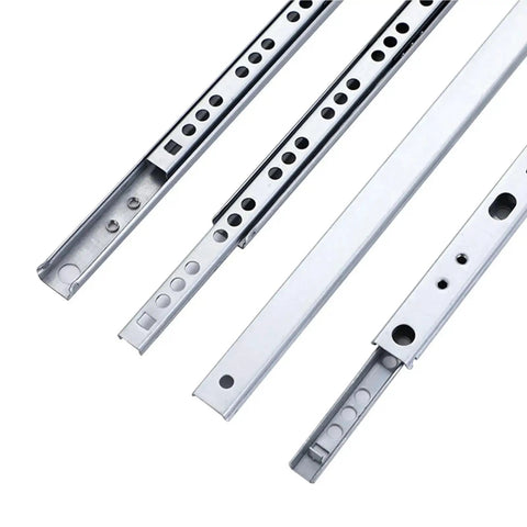 Smooth Drawer Slides With Ball Bearing Glides For Cabinets And Drawers Pro Grade Rails Track 246mm Length Easy Install, multiple angles