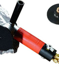Air Powered Wet Polisher Sander 4 Inch Versatile Wet Stone Grinder 4500 RPM Pneumatic Front Exhaust on stone surface