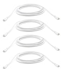 3 Meter Double End LED Linkable Power Cord For T5 And T8 Tube Light Fixtures End To End Connector Cable Extends A Single Fixture Slick For Shop Lights Garage Lighting And Under Cabinet Use Pack Of 4
