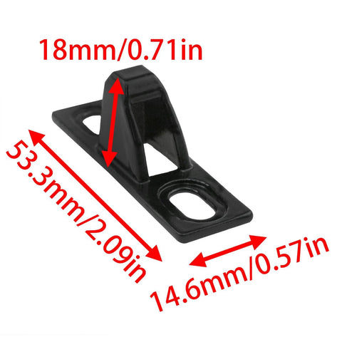 70 Type Sliding Door Keepers Stainless Steel Lock Keeps For Sliding Glass Doors And Sliding Patio Doors With Mounting Screws Black