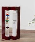 Cool Indoor Weather Station With Glass Galileo Thermometer And Five Multicolor Balls From 64F To 80F, Storm Glass Inspired Weather Predictor