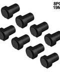 8 Pcs Aluminum Alloy Bench Dog Pack for 19Mm holes showing heavy duty clamps for precise woodworking and milling cuts.