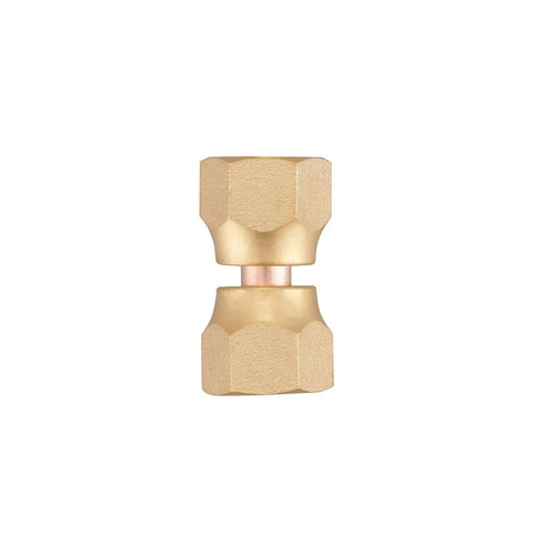 Two Pack Brass 1/4 Inch Female Flare Swivel Adapter Kit For Plumbing, Must Have Swivel Nut Flare Tube Fitting Valve Connector, Durable Solid Brass, Leak Proof, Easy Install, High Pressure Compatible; brass flare fitting