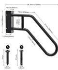 Heavy Duty 28 Inch Outdoor Handrails For 1 To 3 Step Stairs Non Slip Door Jamb Corner Mount Grab Bars U Shape Safety Handle