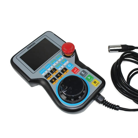 DM800 handheld controller for 3 4 5 Axis Standalone CNC Motion Offline Controller With Handwheel 24V DC E Stop Hand Control and G Code Support
