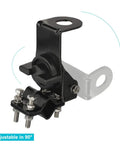 Vehicle CB Radio Antenna Mirror Mount Bracket for Car Truck SUV Roof Rack Pole Mount With SO239 Female Connector Through Hole 16mm Interface