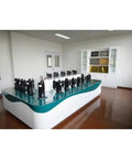 Heavy Duty R290 Hermetic Rotary AC Compressor for Your RV Caravan Rig displayed on a table with a modern background.