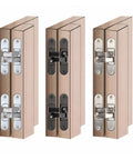 Hidden Cross Hinge For Wooden Doors Invisible Door Hardware 3D Adjustable 180 Degree Flat Folding Concealed Left Large Hinge