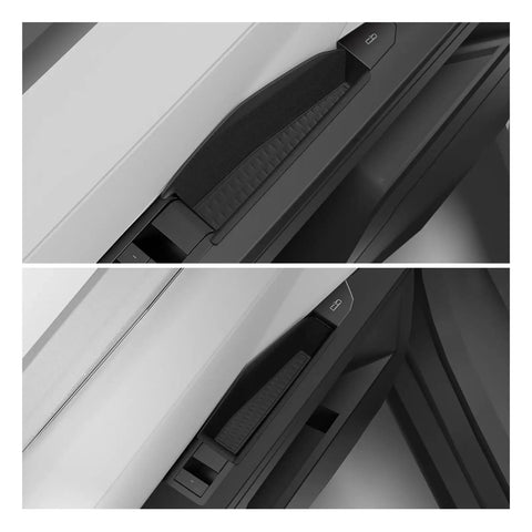 High Quality Abs Door Handle Storage Box For Tesla Cybertruck 2024 Dash Console Organizer Tray with sleek matte design.