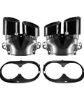 Mercedes Benz W177 A35 AMG Four Exhaust Tips Pipe Turbo Muffler Rear Bumper Trim Frame Built To Last Stainless Steel Construction