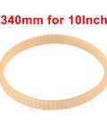 V Ribbed Drive Belt For 10-12 Inch Woodworking Band Saws Pro Grade PU Material Replacement Conveyor Belt 340mm Circumference And 10mm Wide Heavy Duty Motor Drive Accessory For Wood Cutting Machines, 340mm for 10in