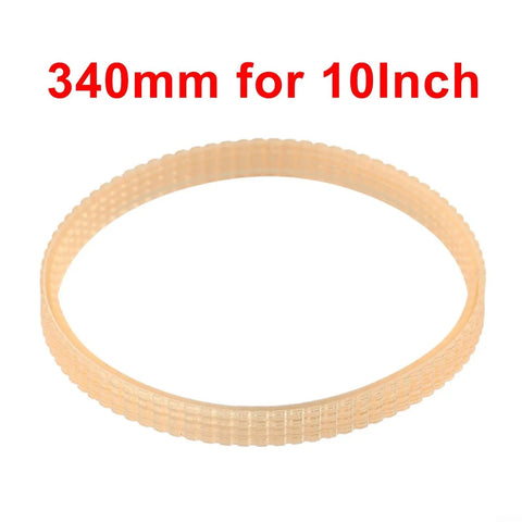 V Ribbed Drive Belt For 10-12 Inch Woodworking Band Saws Pro Grade PU Material Replacement Conveyor Belt 340mm Circumference And 10mm Wide Heavy Duty Motor Drive Accessory For Wood Cutting Machines, 340mm for 10in